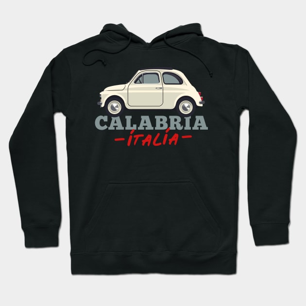 Calabria, Italia - Retro Style Design Hoodie by DankFutura